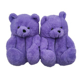 TK0016 Teddy Bear Slippers Cotton Shoes